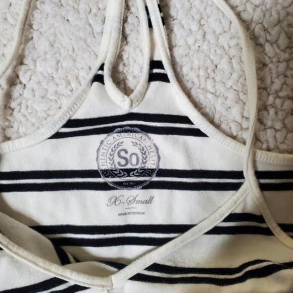 So Striped Spaghetti Strap Racerback Short Sundress – Size XS - Picture 7 of 11